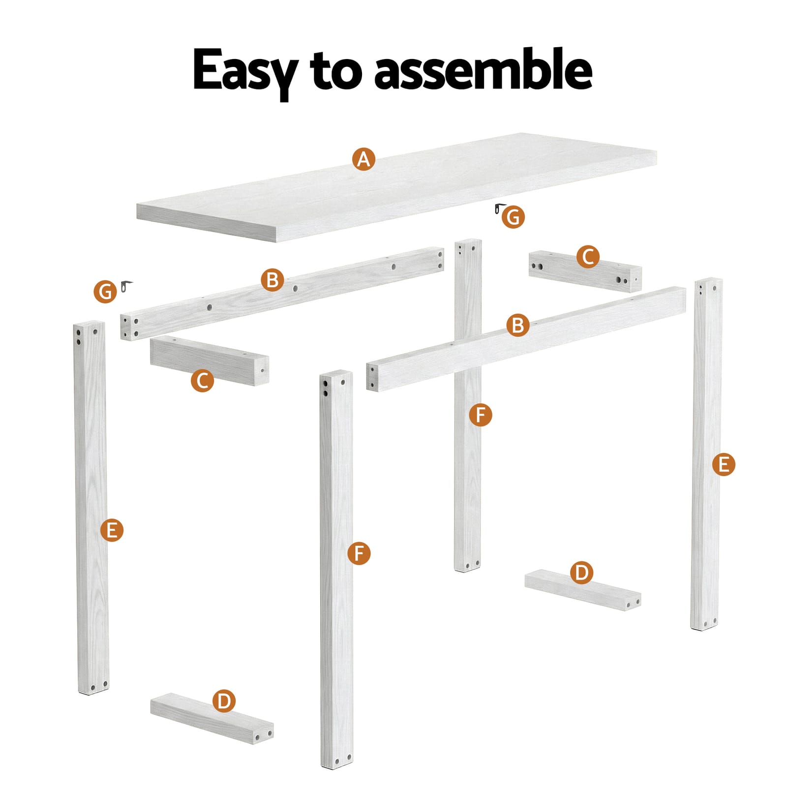 Console Table White Marble 110x32x75cm