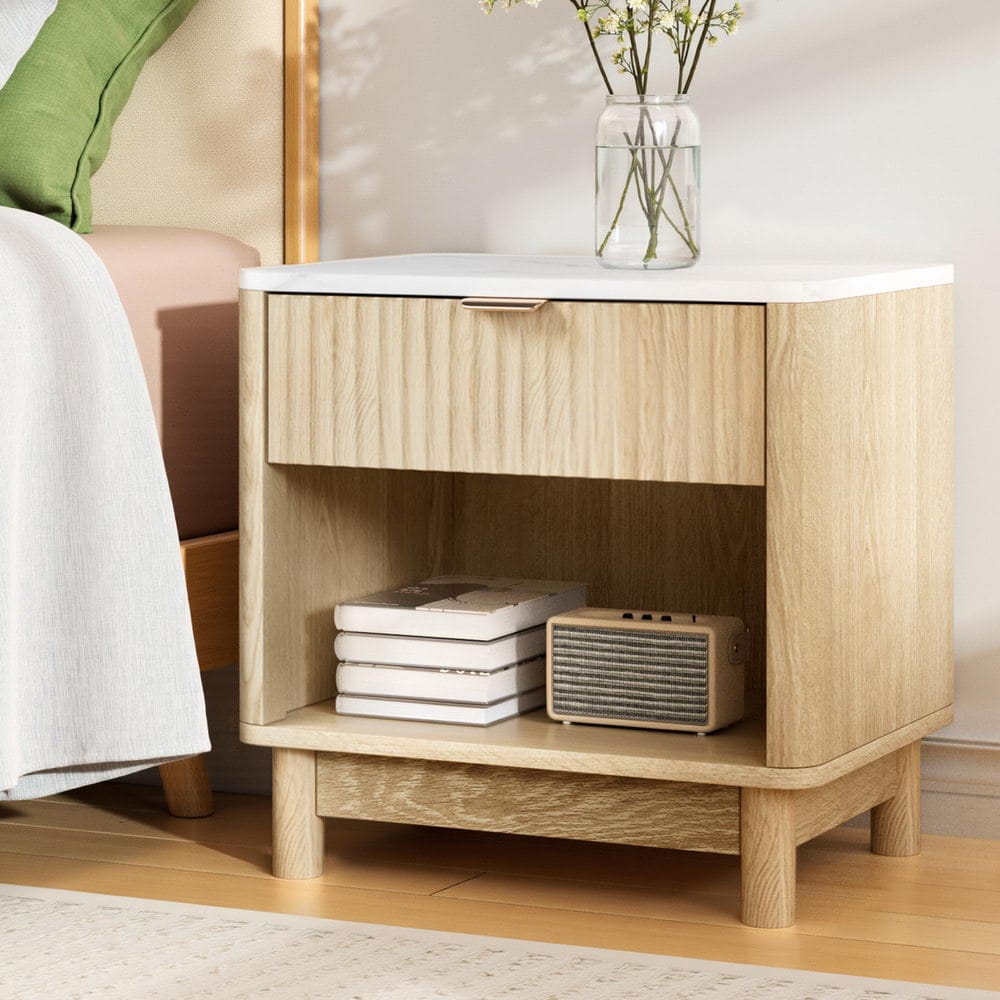 Bedside Table Nightstand Drawer 48x35x47cm