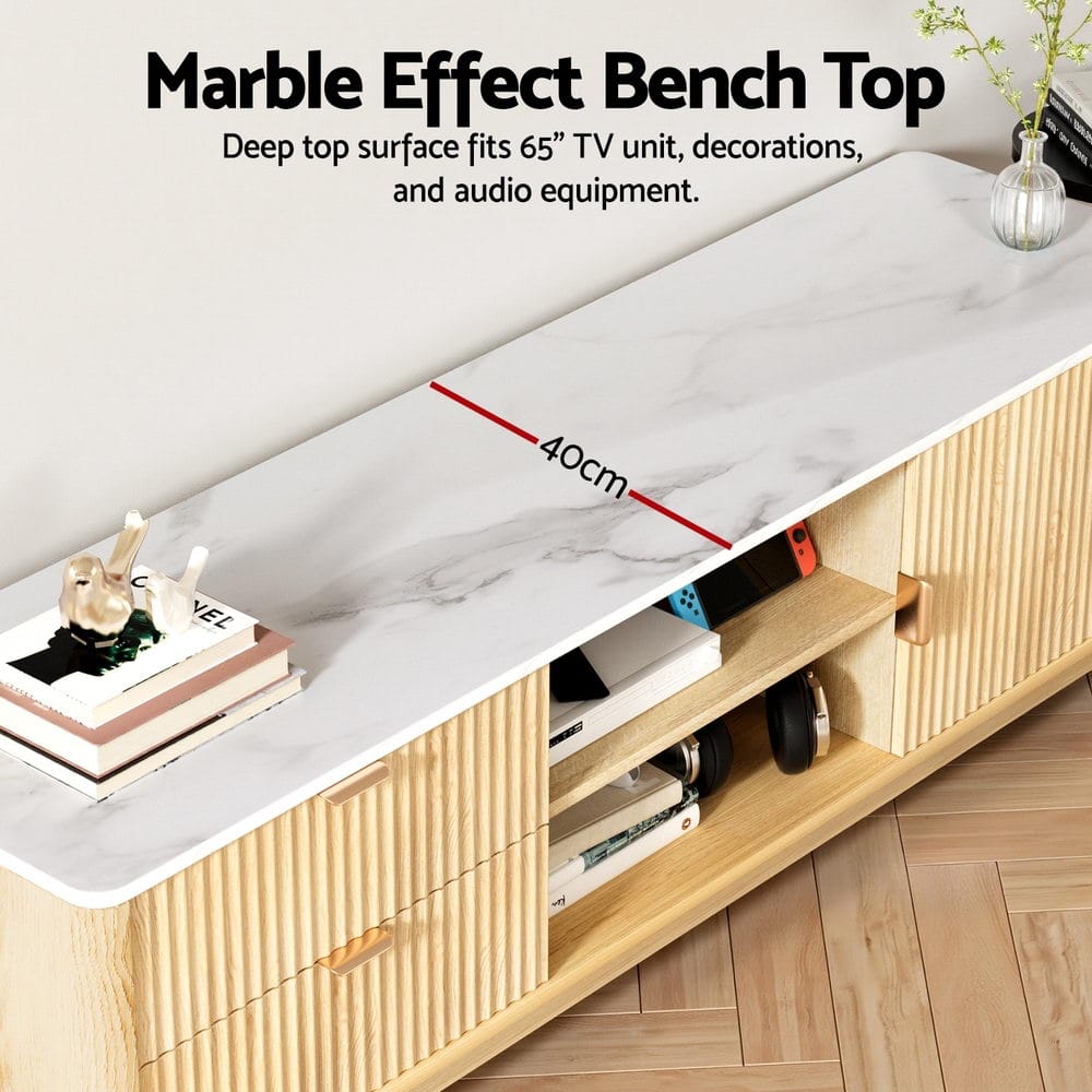 Pine Tv Unit Storage 150x40x47cm