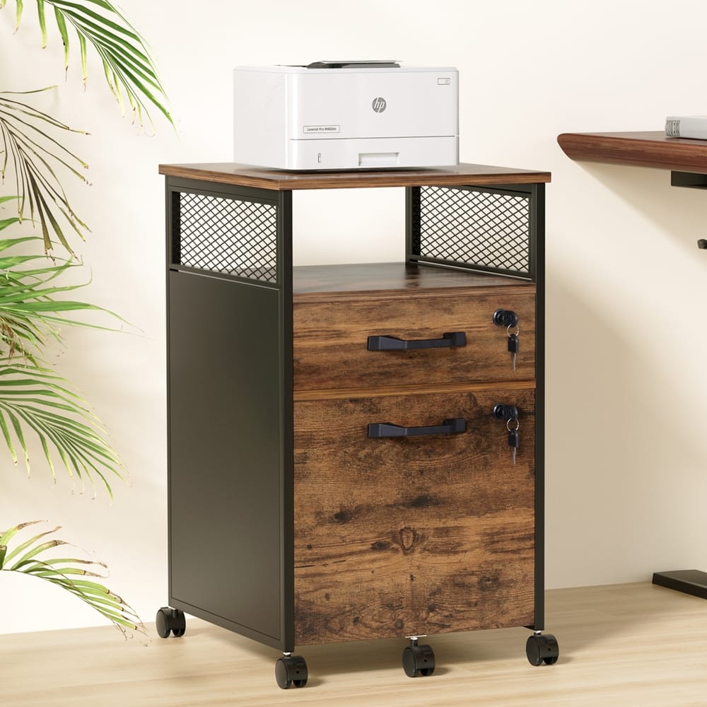 Filing Cabinet With Locking Drawers 42x44x64.5cm