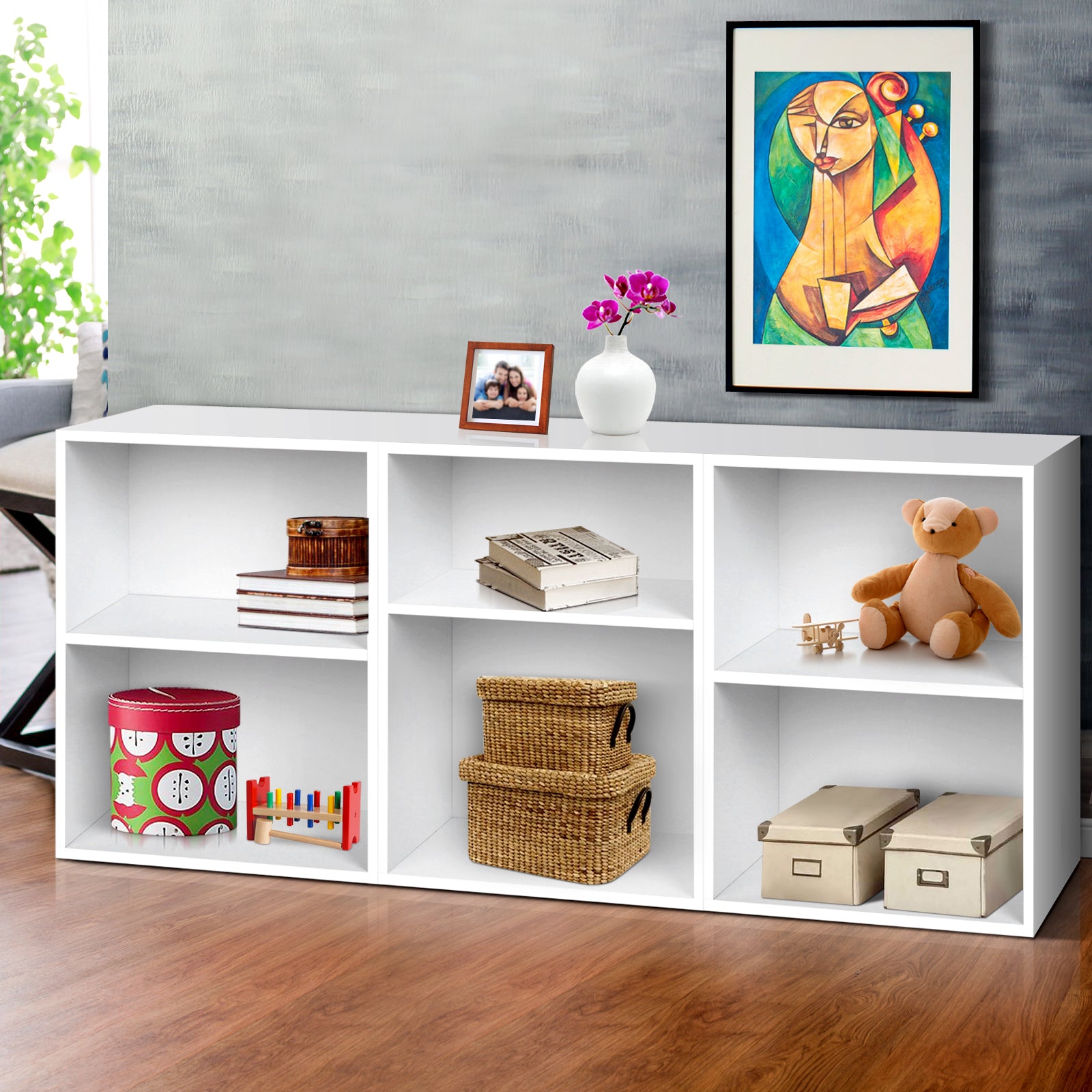 Bookshelf Set Of 3 - Vena White