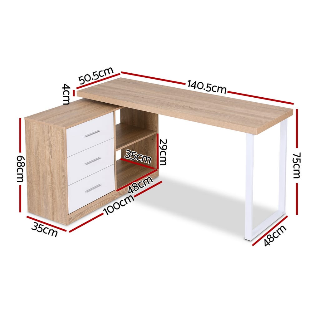 L Shape Computer Desk Storage king