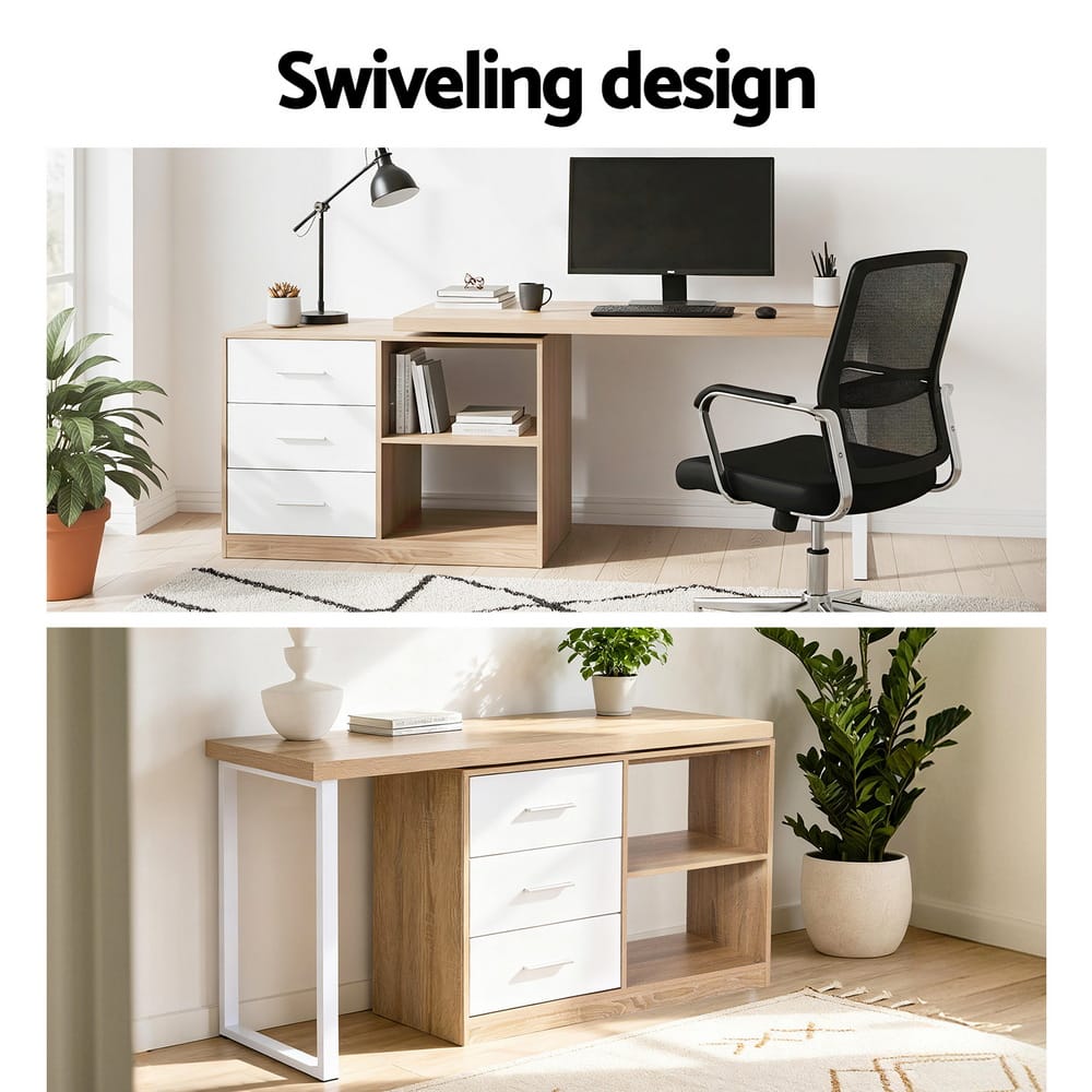 L Shape Computer Desk Storage king