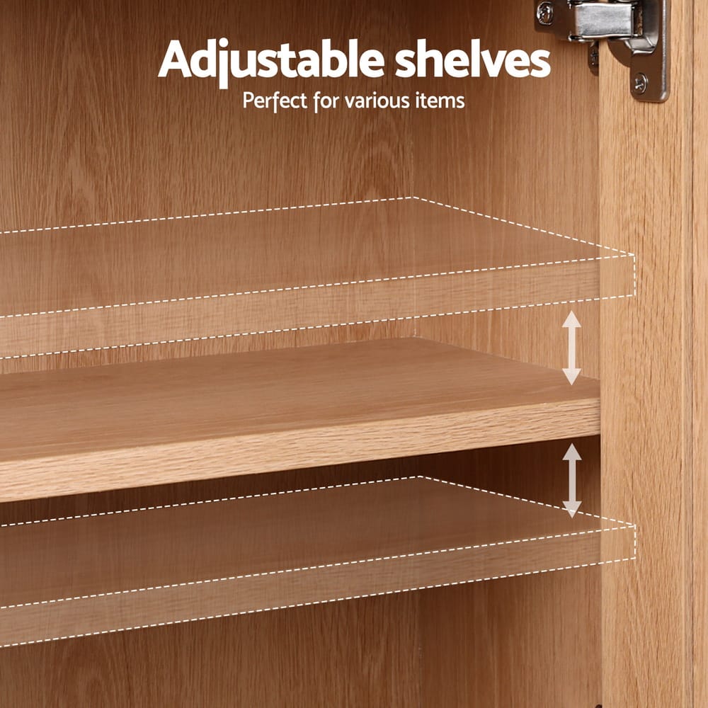 Buffet Sideboard Hutch Storage 100x40x180cm