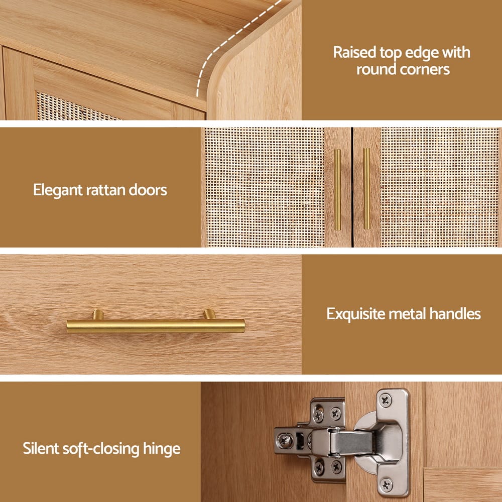 Buffet Sideboard Hutch Storage 100x40x180cm