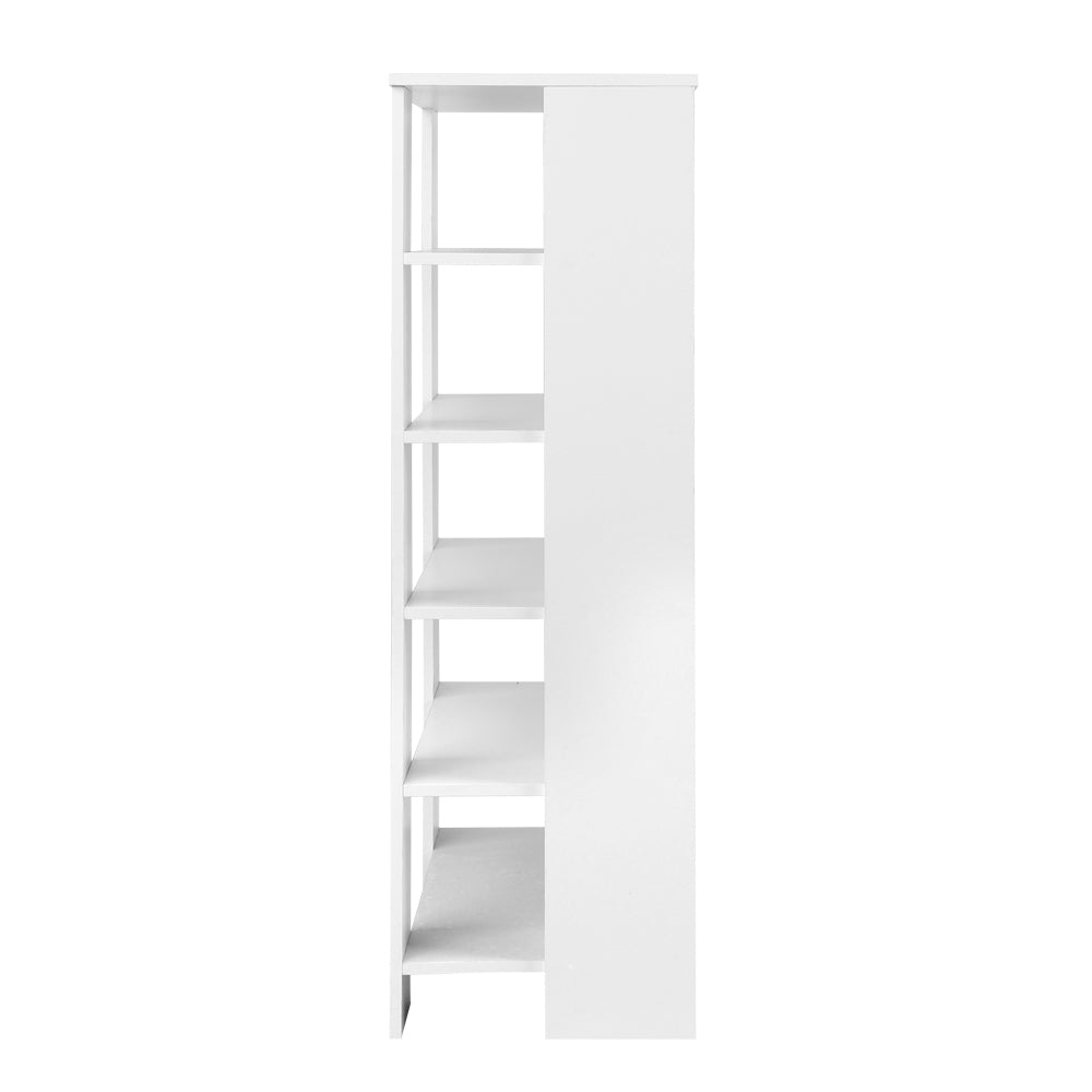 6-Tier Shoe Rack Cabinet - White