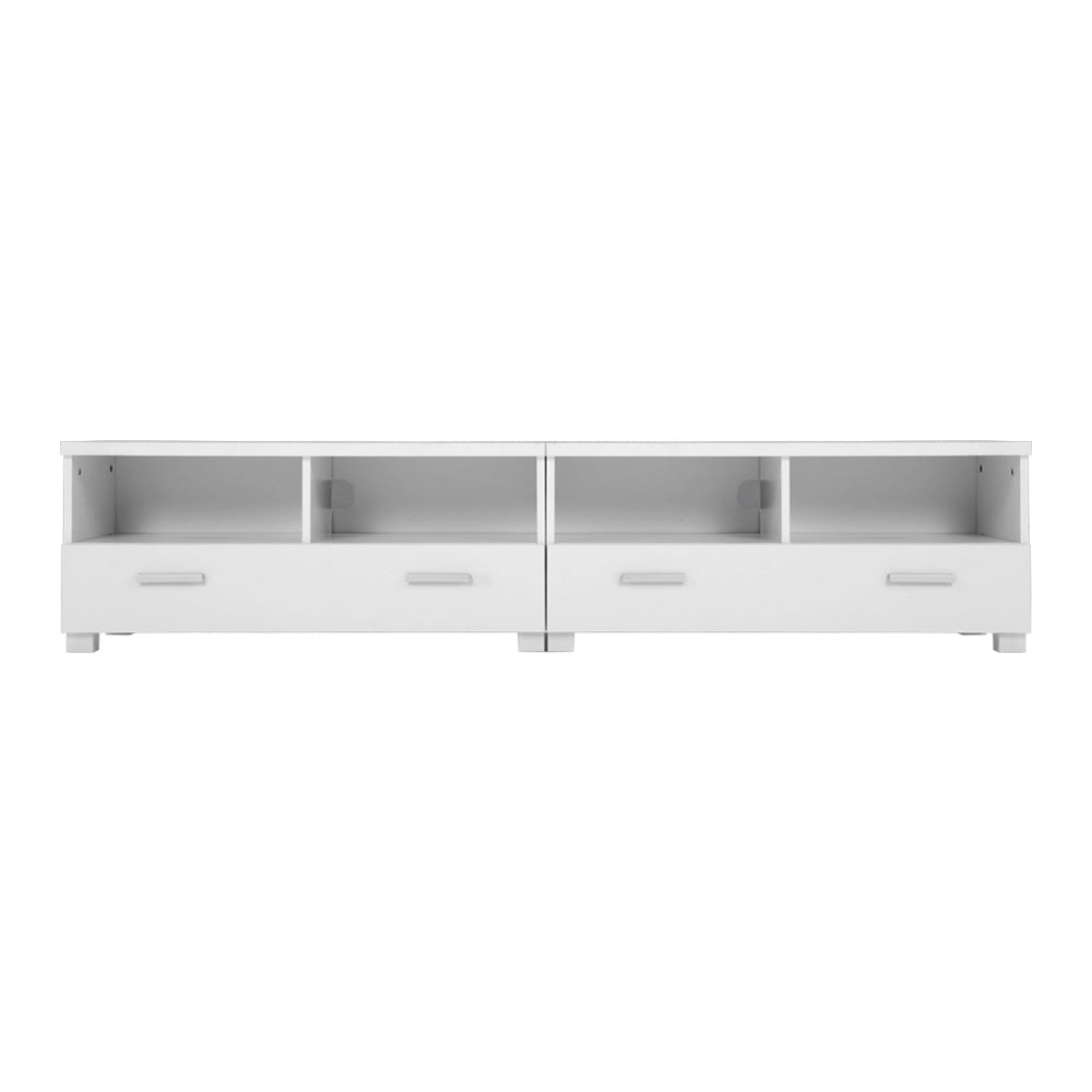 Tv Cabinet Entertainment Unit 180Cm White Eddie