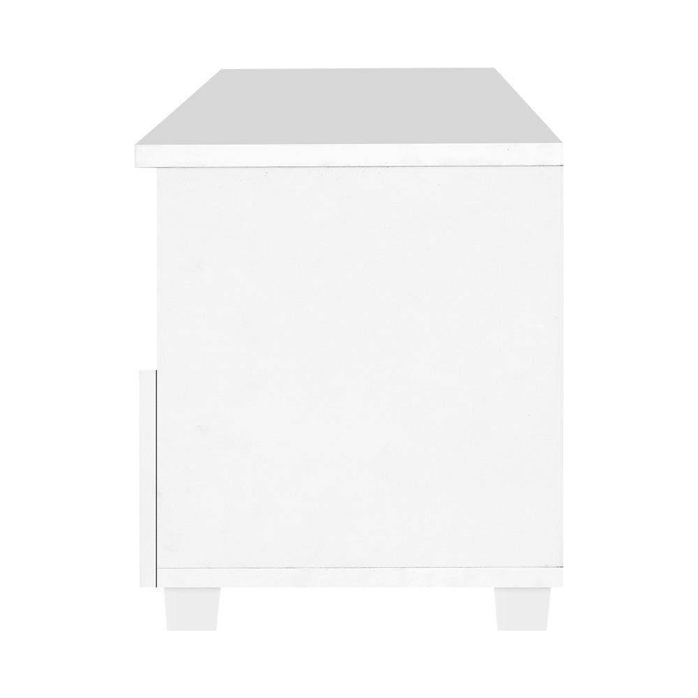 Tv Cabinet Entertainment Unit 180Cm White Eddie