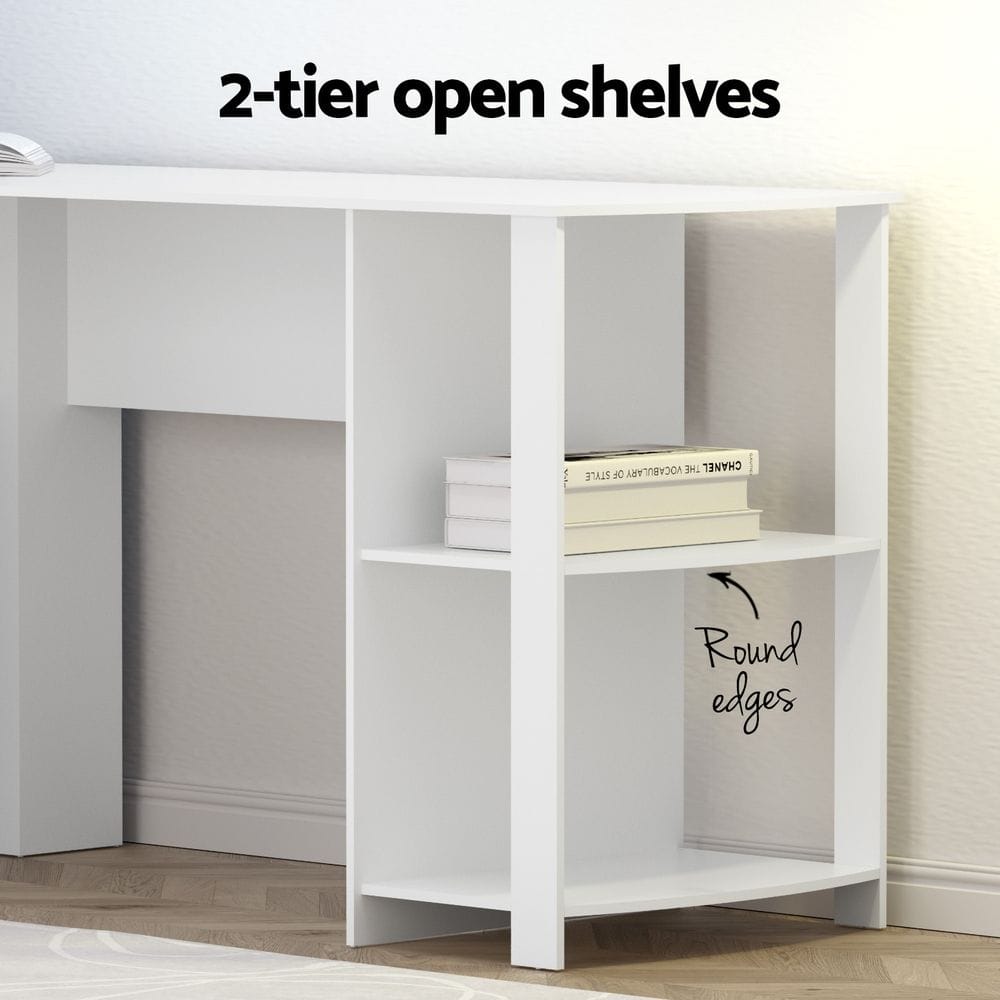 L Shaped Desk Set With Chair 136x130x72.5cm