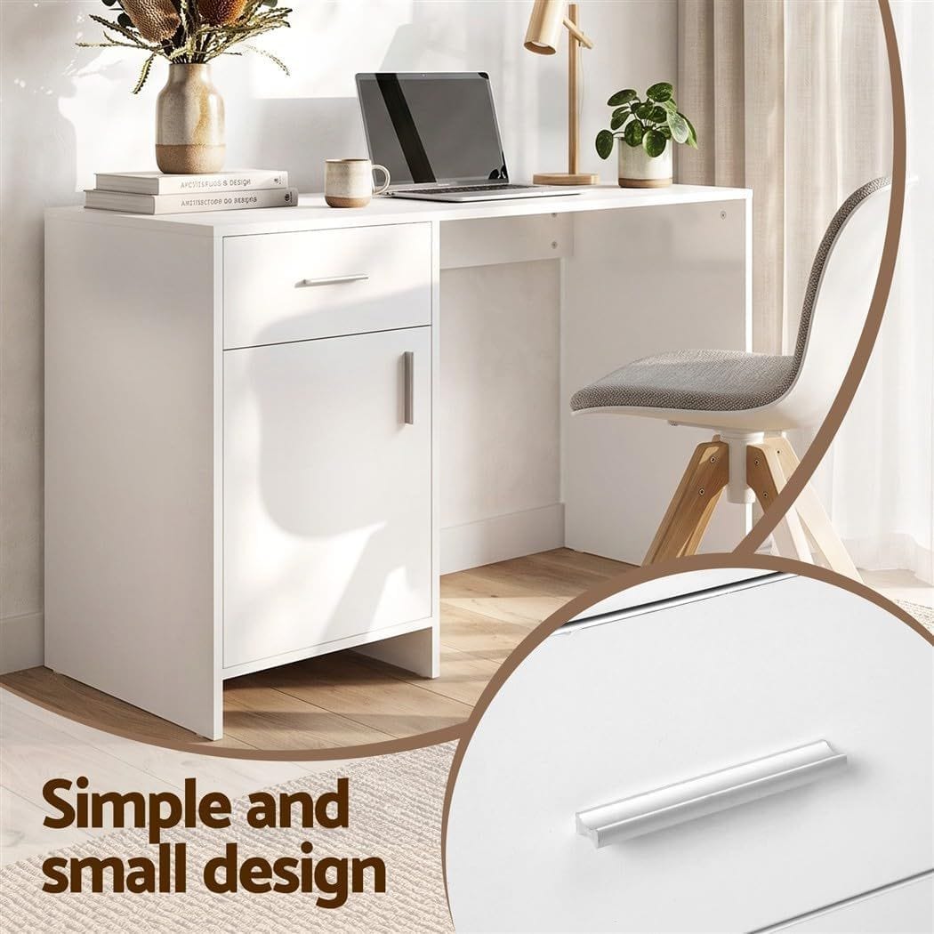 Computer Desk Set White 100x60x74cm