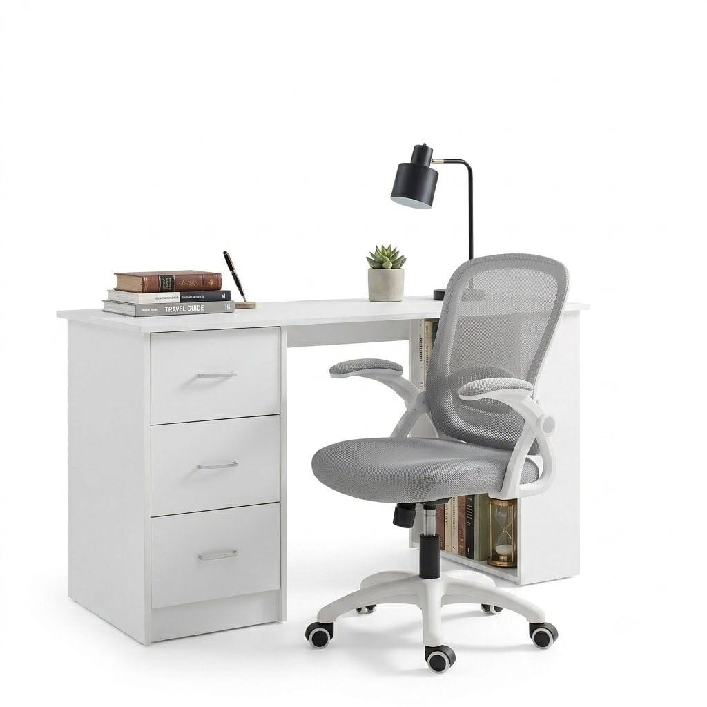 Computer Desk Set Ergonomic 120x49x75.5cm