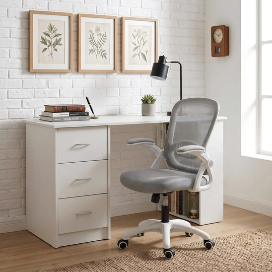 Computer Desk Set Ergonomic 120x49x75.5cm