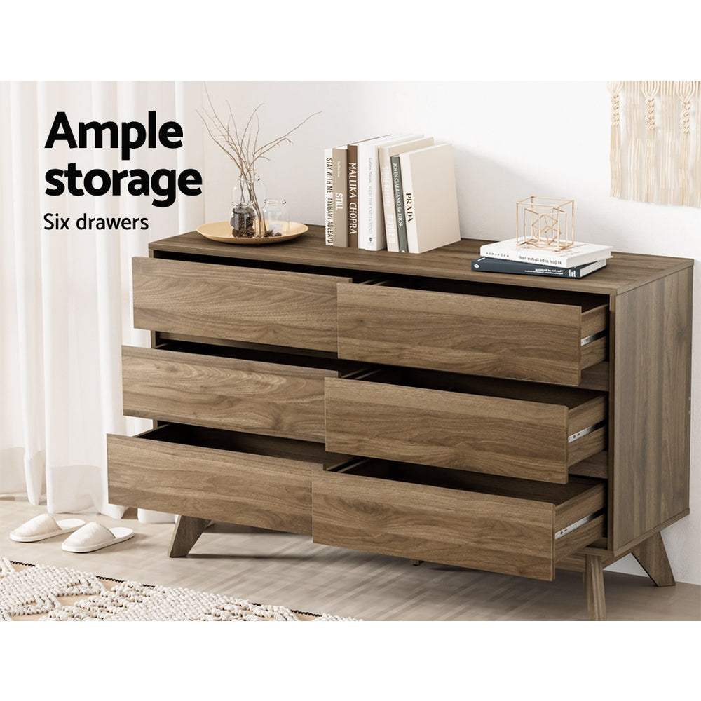 6 Chest Of Drawers Xavi Walnut