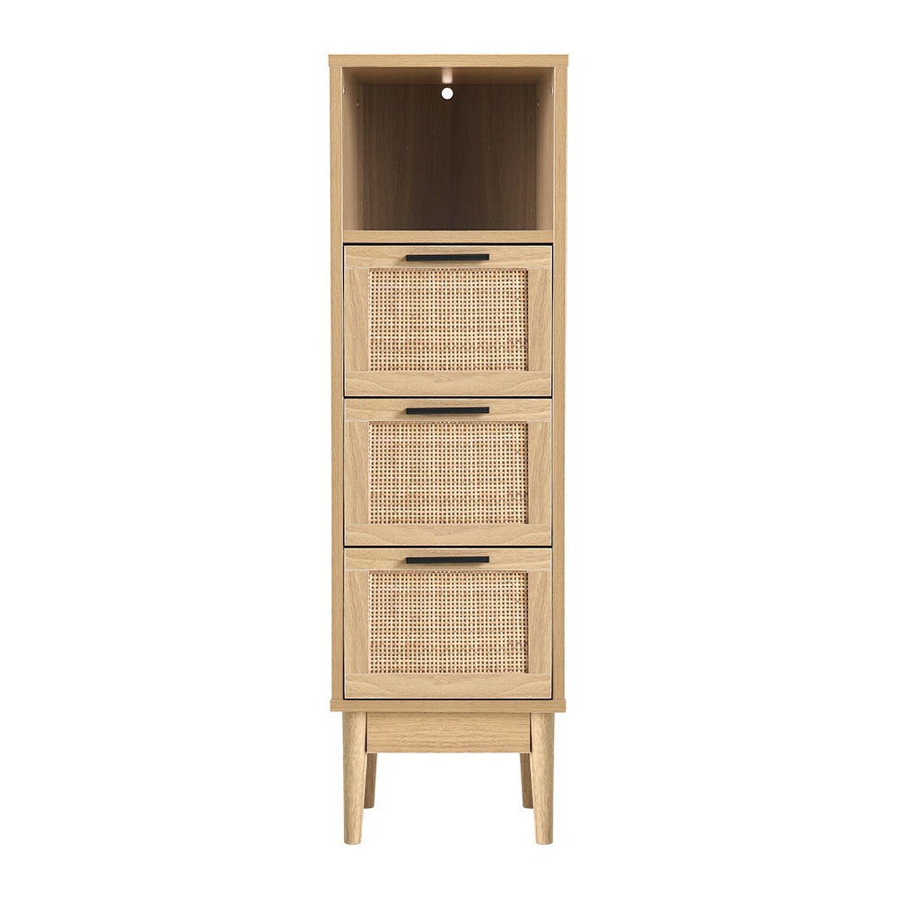 3 Chest Of Drawers With Shelf - Briony Oak