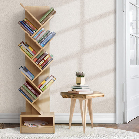 Tree Bookshelf 9 Tiers - Echo Oak - Artiss Display Shelf Shelf