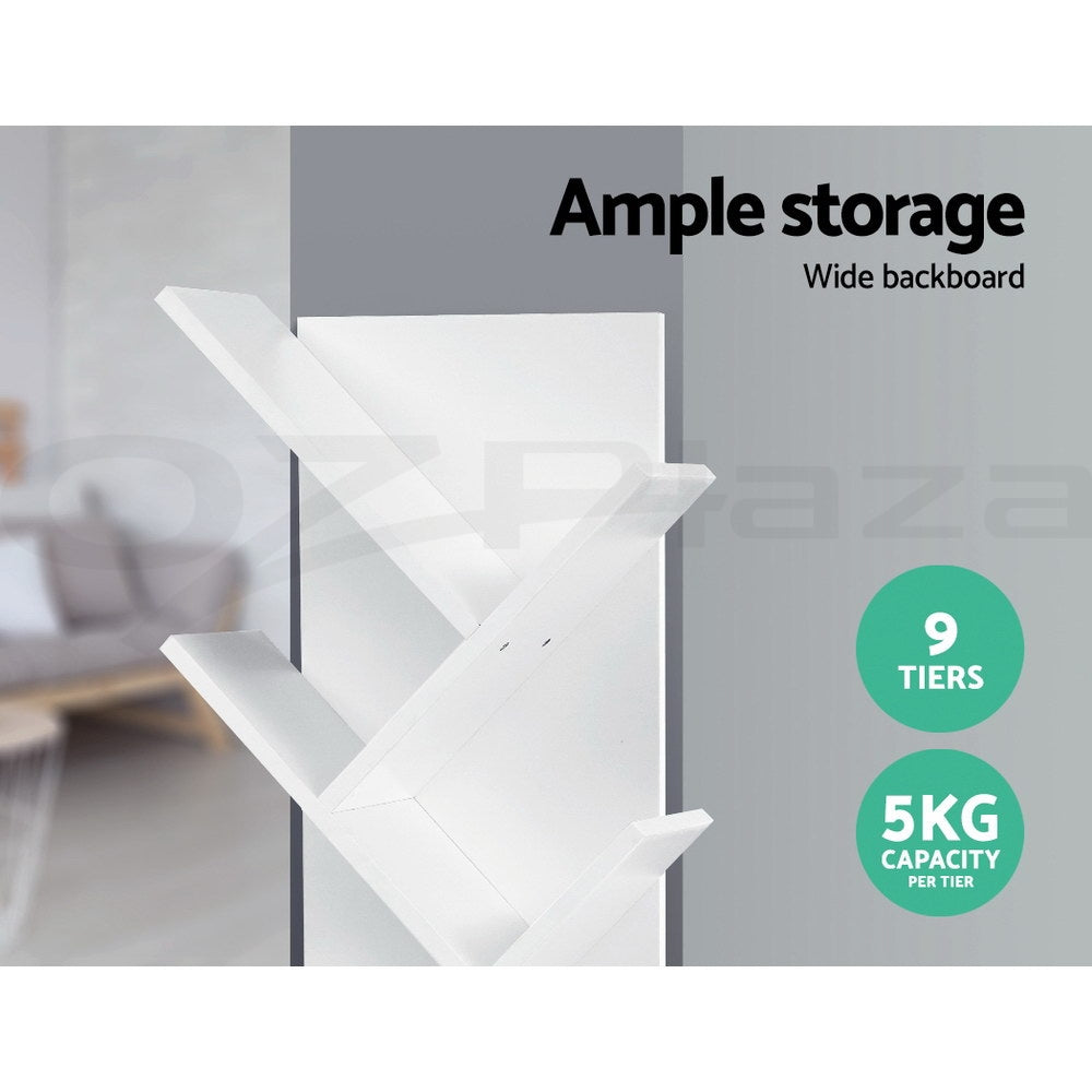 Tree Bookshelf 9 Tiers - Echo White