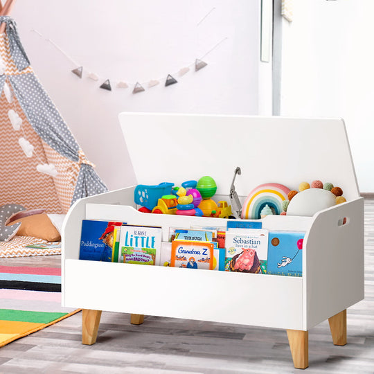 Kids Toy Box Bookshelf Storage Children Room Bookcase Organiser Display - Kid's Bookcases & Shelves