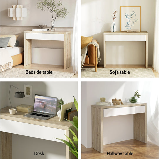 Console Table Storage Drawer Jory White Pine, Audio Accessories