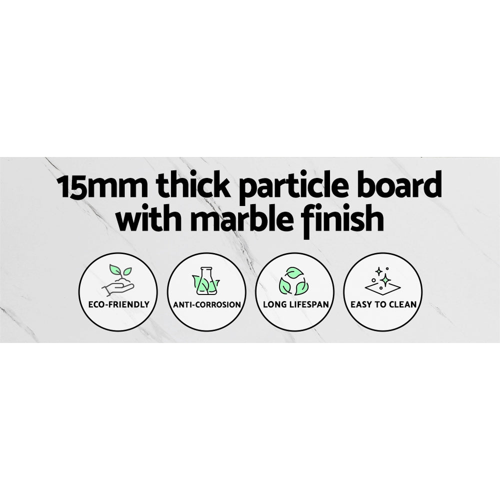 Console Table Marble Effect Frenisha