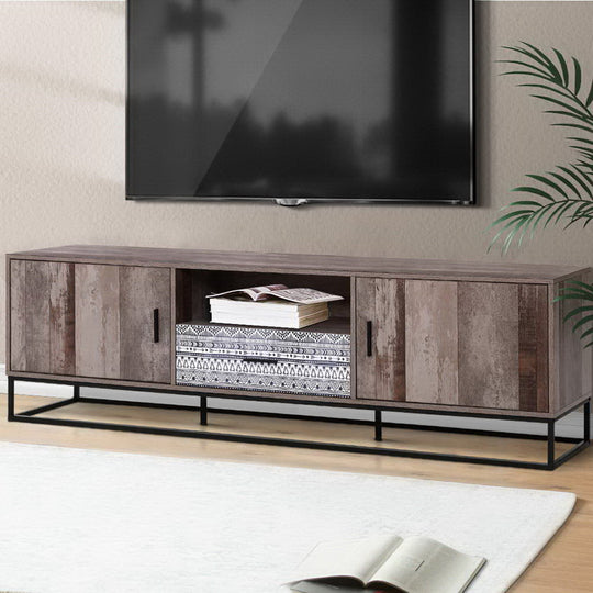 Tv Cabinet Entertainment Unit 180Cm Industrial - Artiss Stand Storage Wooden