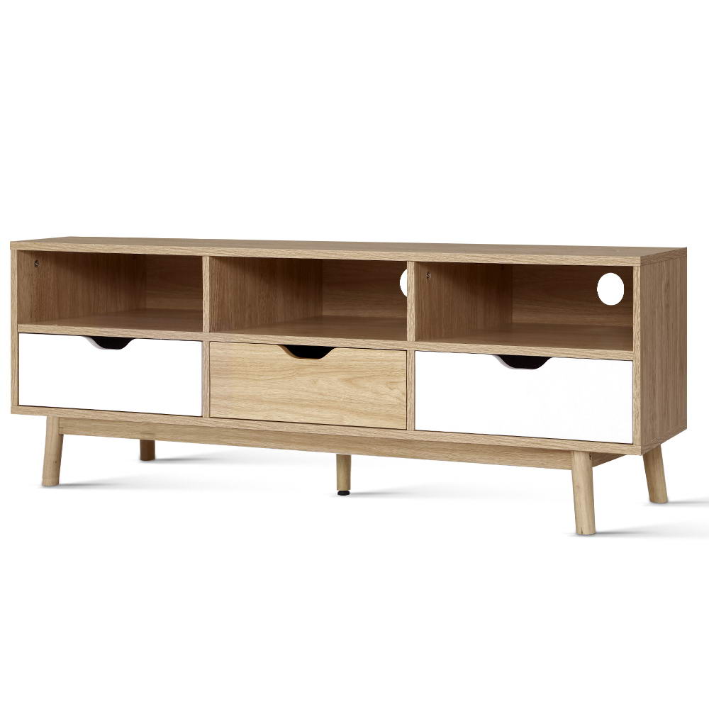 Tv Cabinet Entertainment Unit Stand Wooden Storage