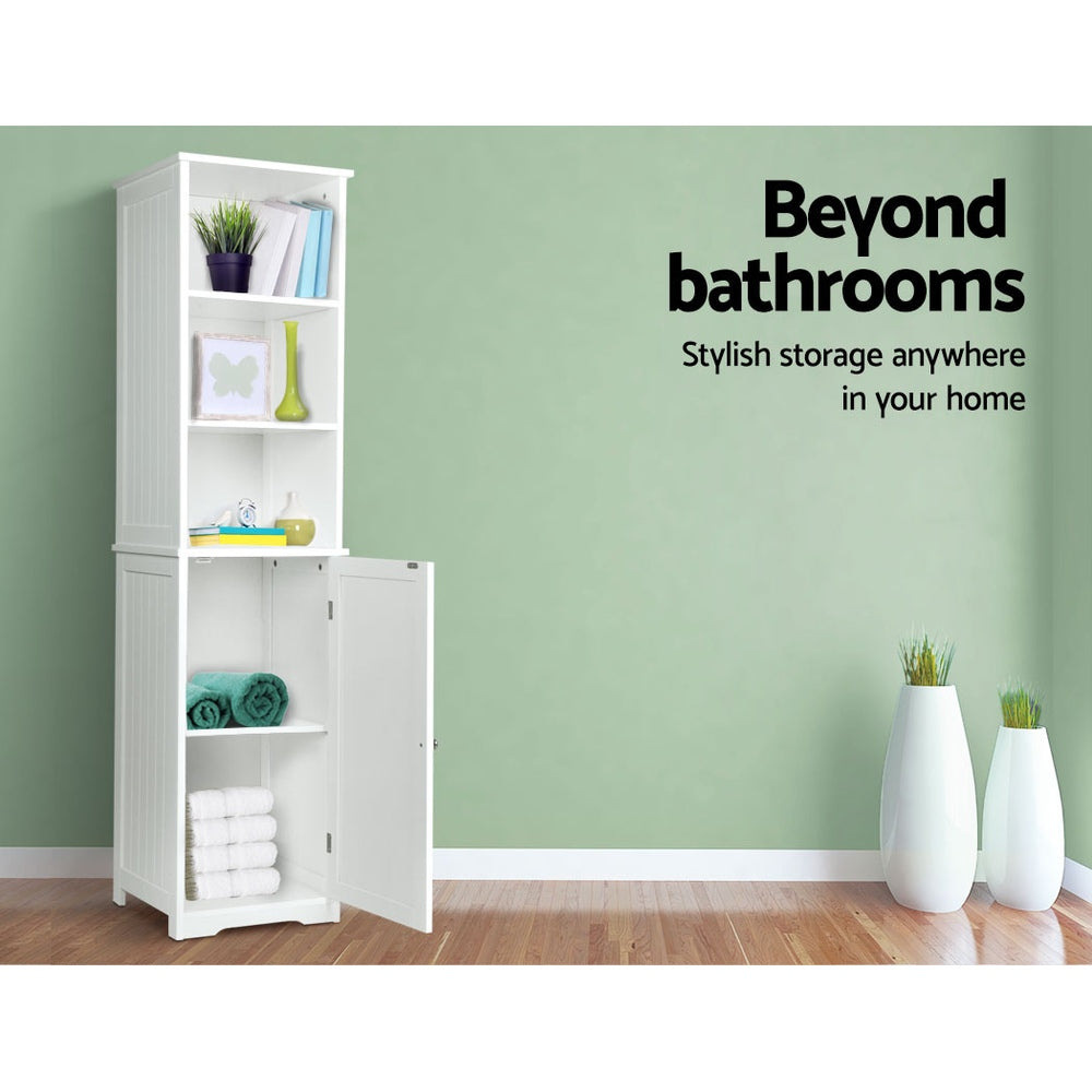Bathroom Cabinets, Cupboards & Storage - Bathroom Cabinet Storage 160cm White