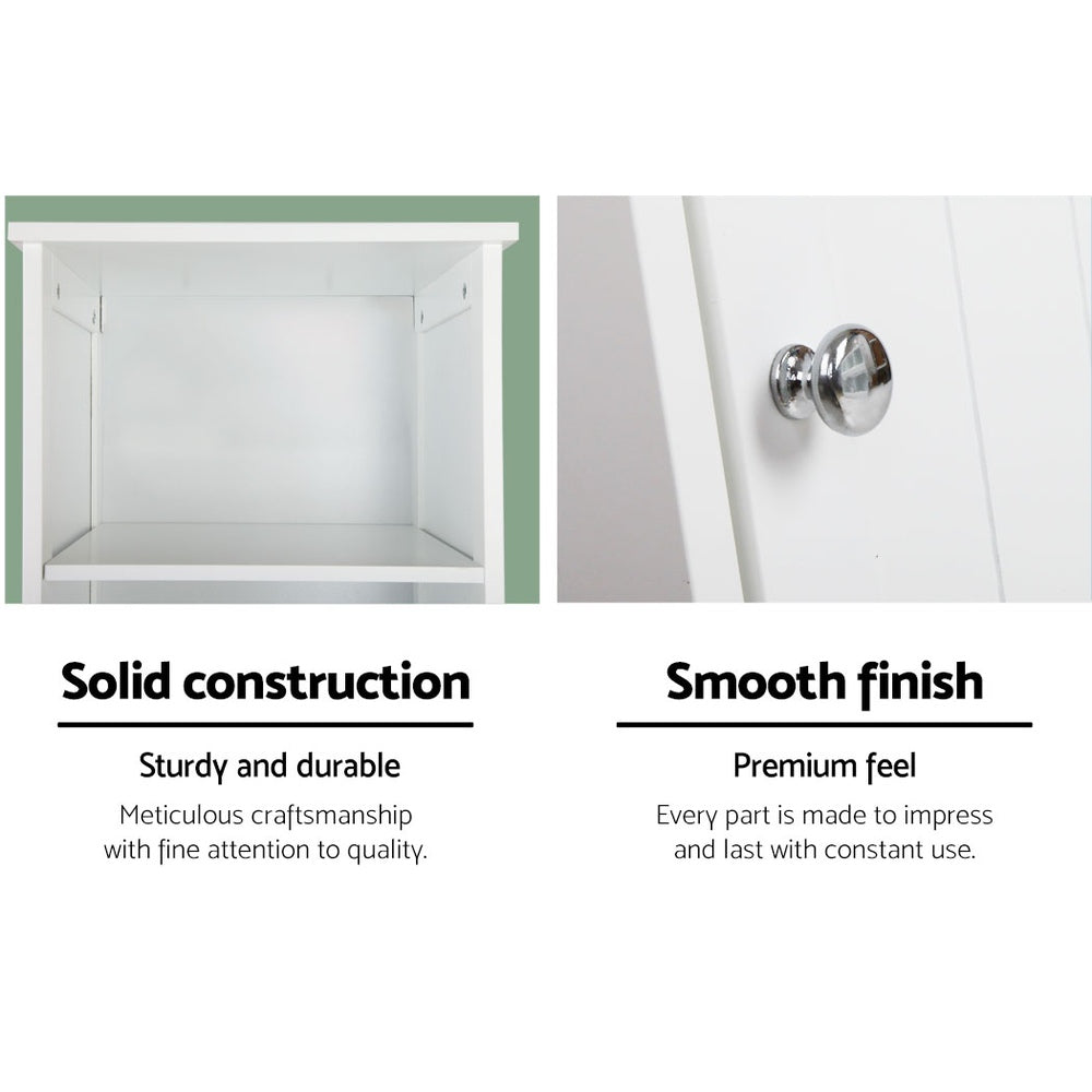 Bathroom Cabinet Storage 160cm White | Bathroom Cabinets, Cupboards & Storage