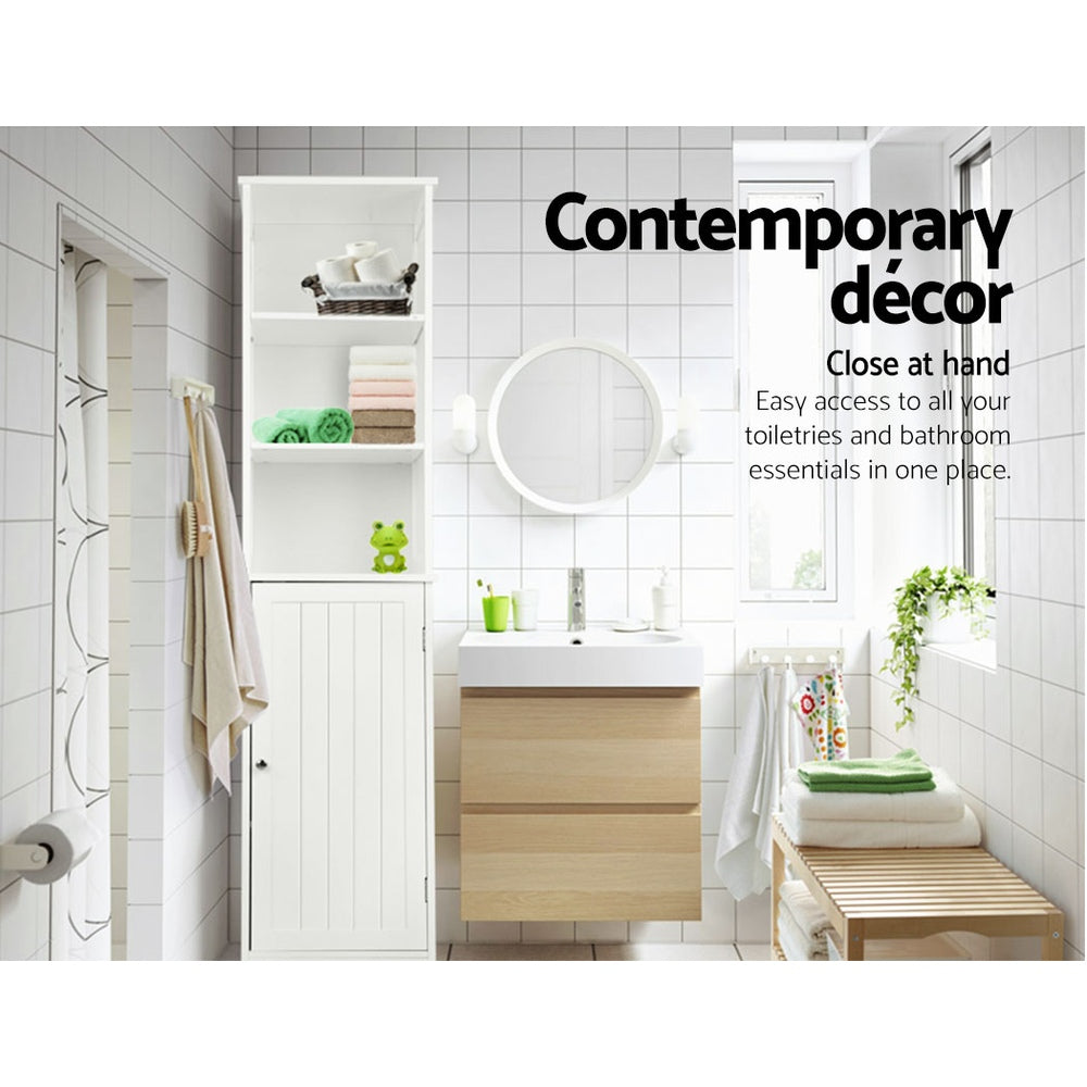 Bathroom Cabinet Storage 160cm White | 160Cm