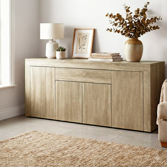 Buffet Sideboard - Dana Oak - Artiss Cabinet Storage Doors