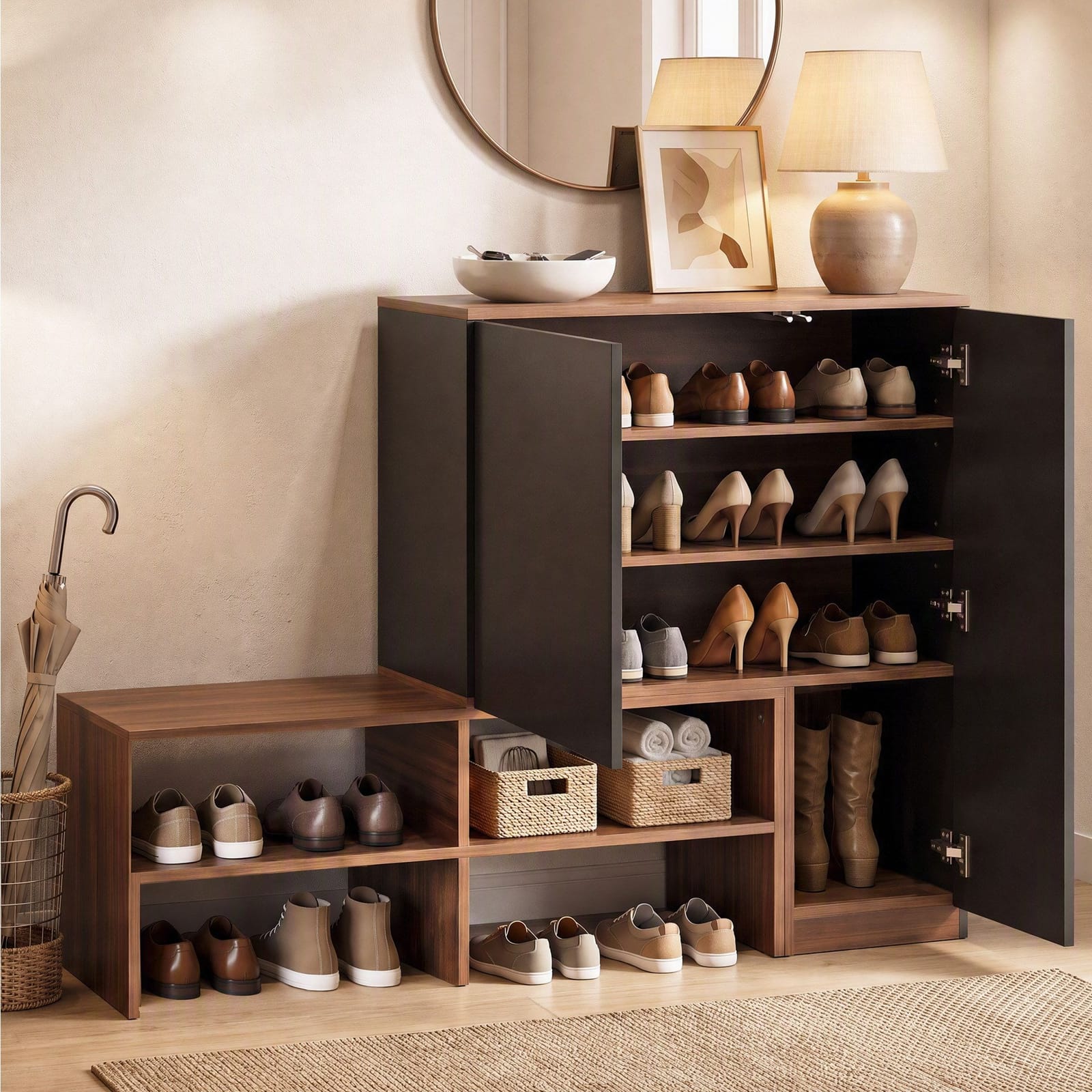 Shoe Cabinet Bench Storage king