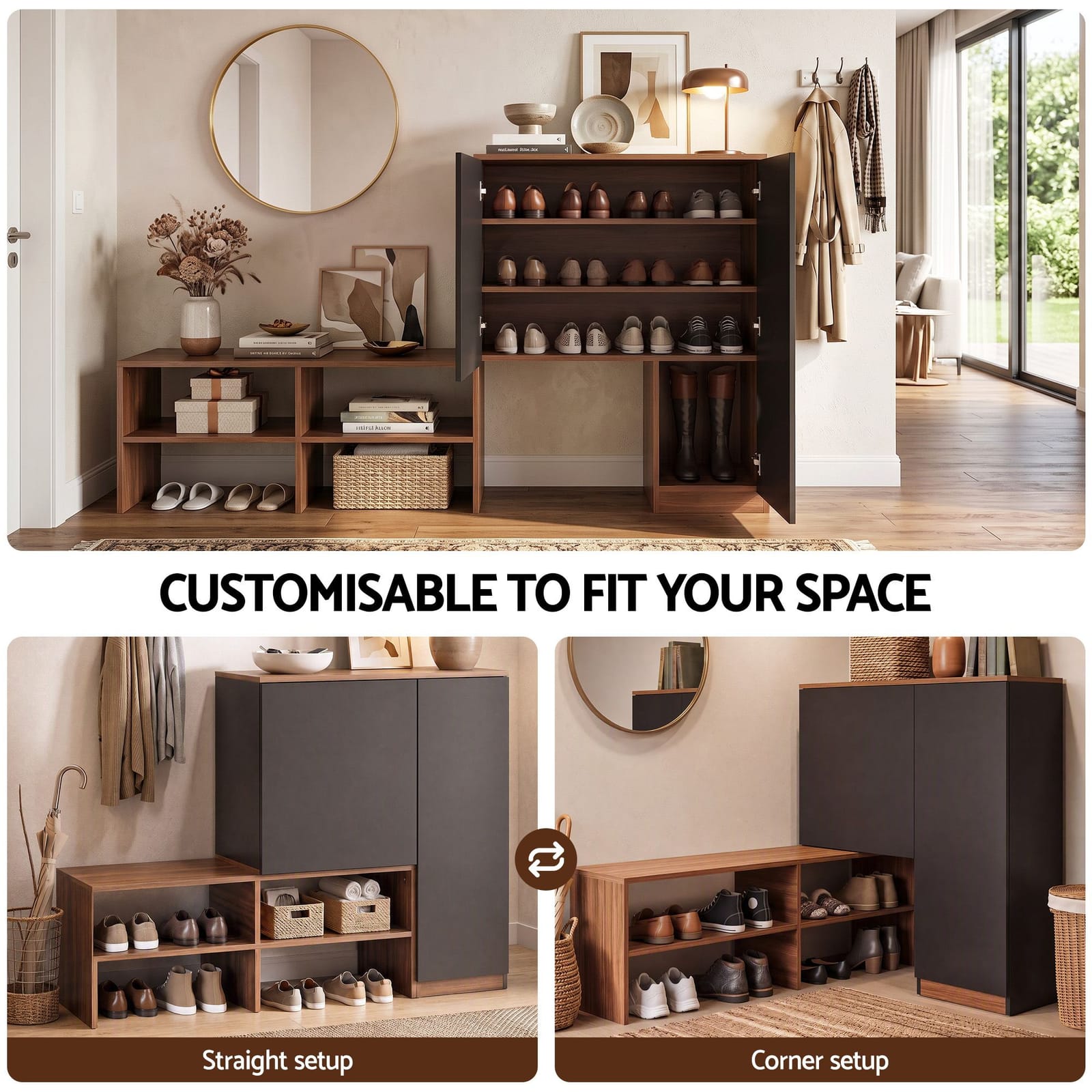 Shoe Cabinet Bench Storage king