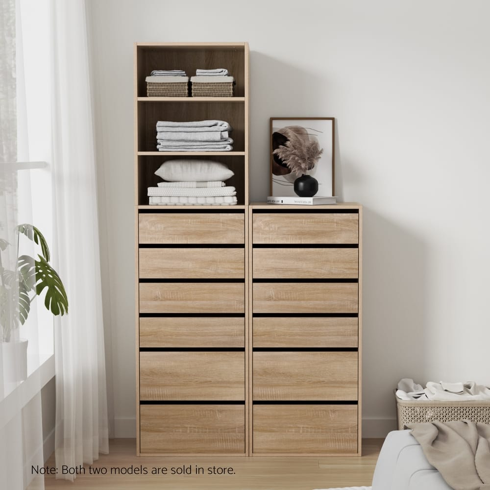 Tall Chest Of Drawers Pine 50.5x40x113cm