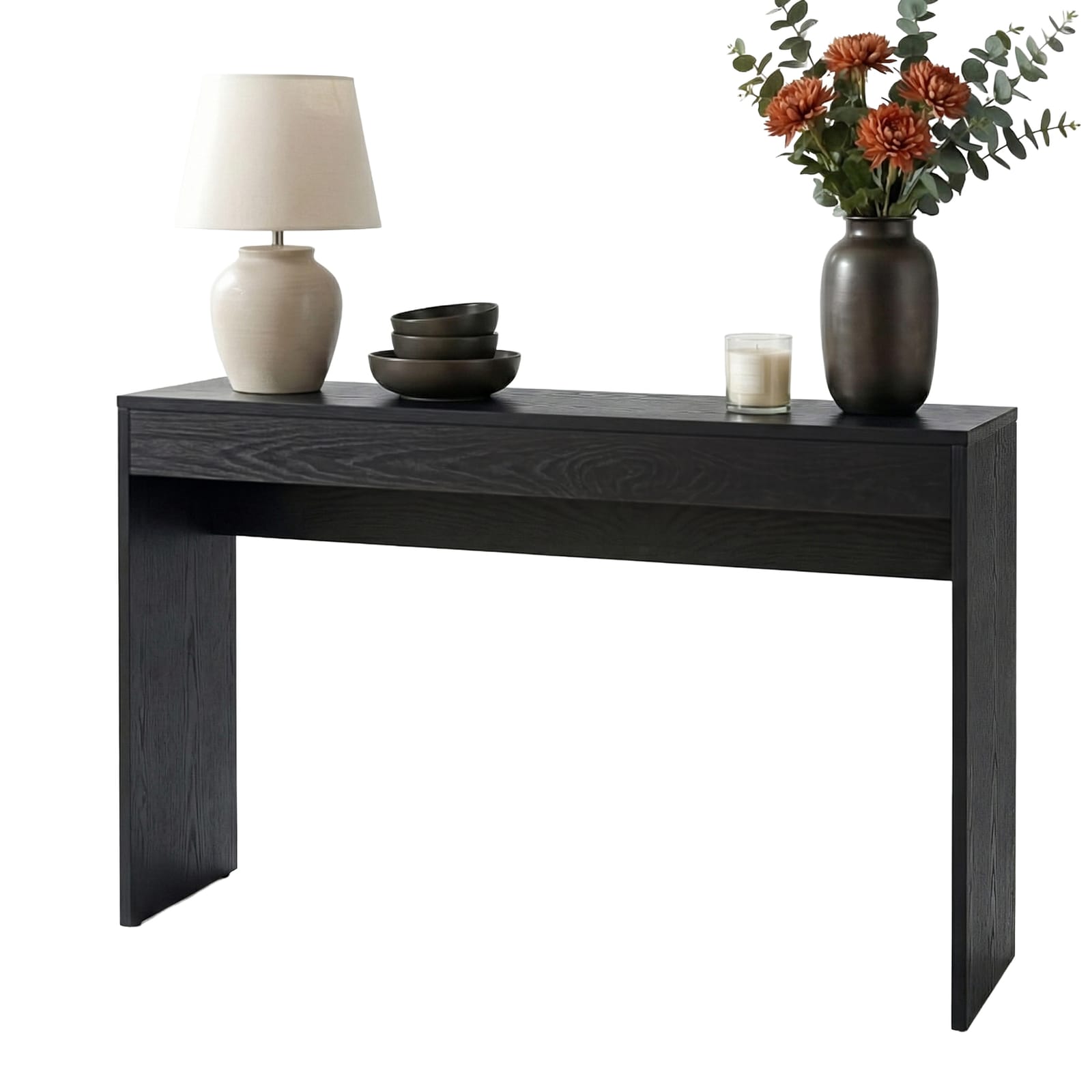 Console Table Black 120cm 120x40x80cm