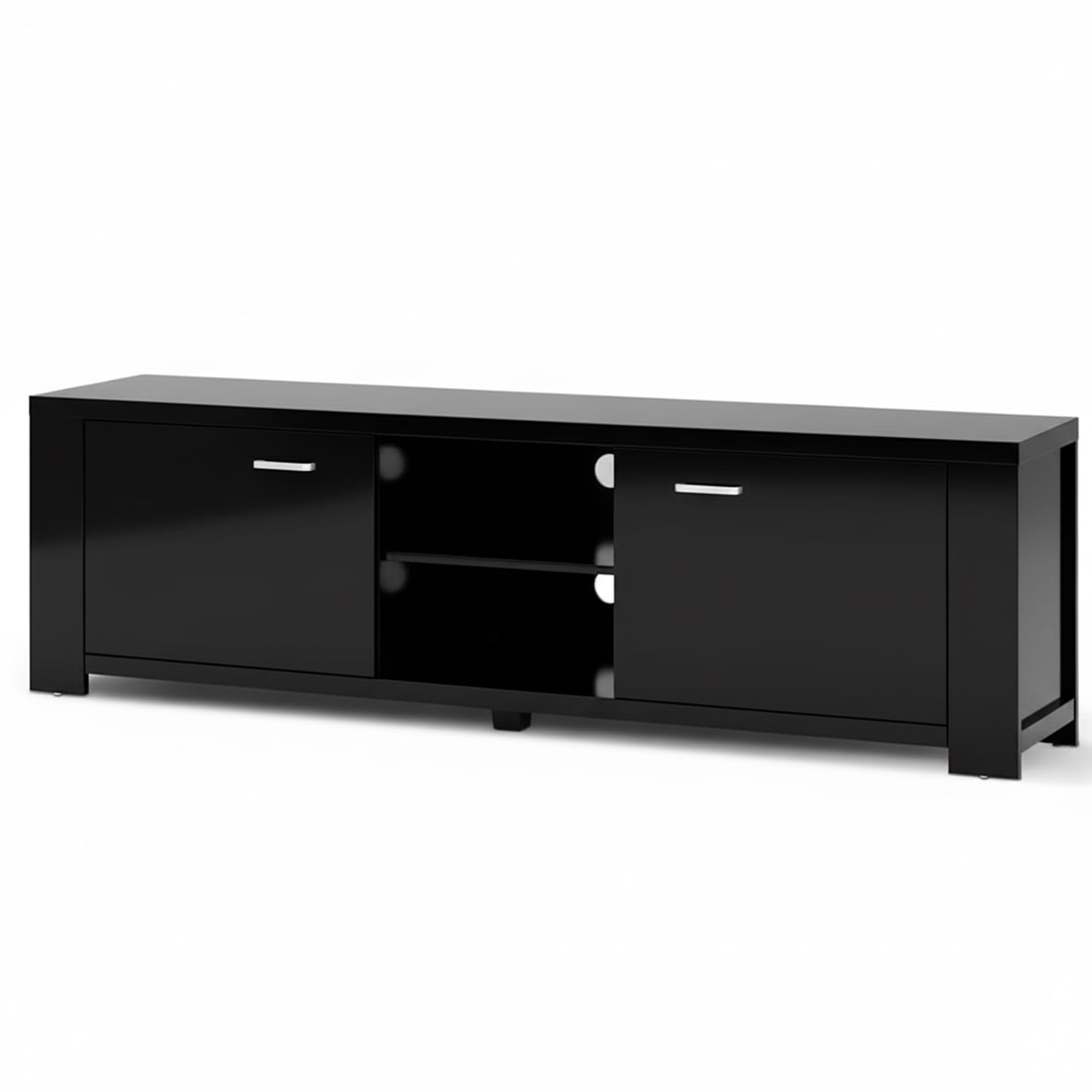 Black Tv Cabinet 160cm 160x40x45cm