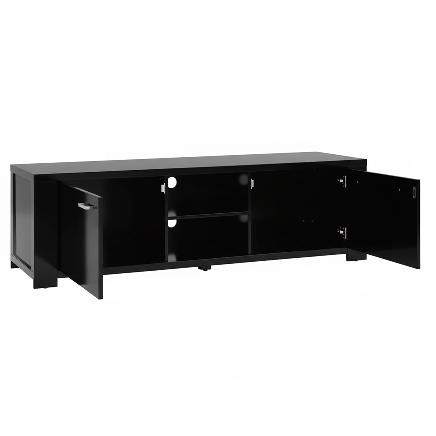 Black Tv Cabinet 160cm 160x40x45cm