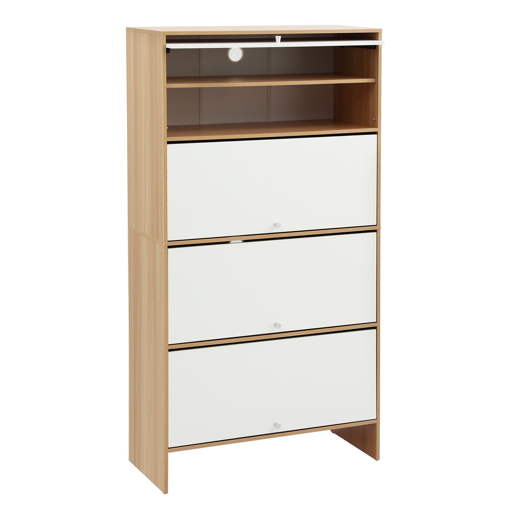 Narrow Shoe Cabinet Flip-Up Door 32 Pairs | Simpledeals