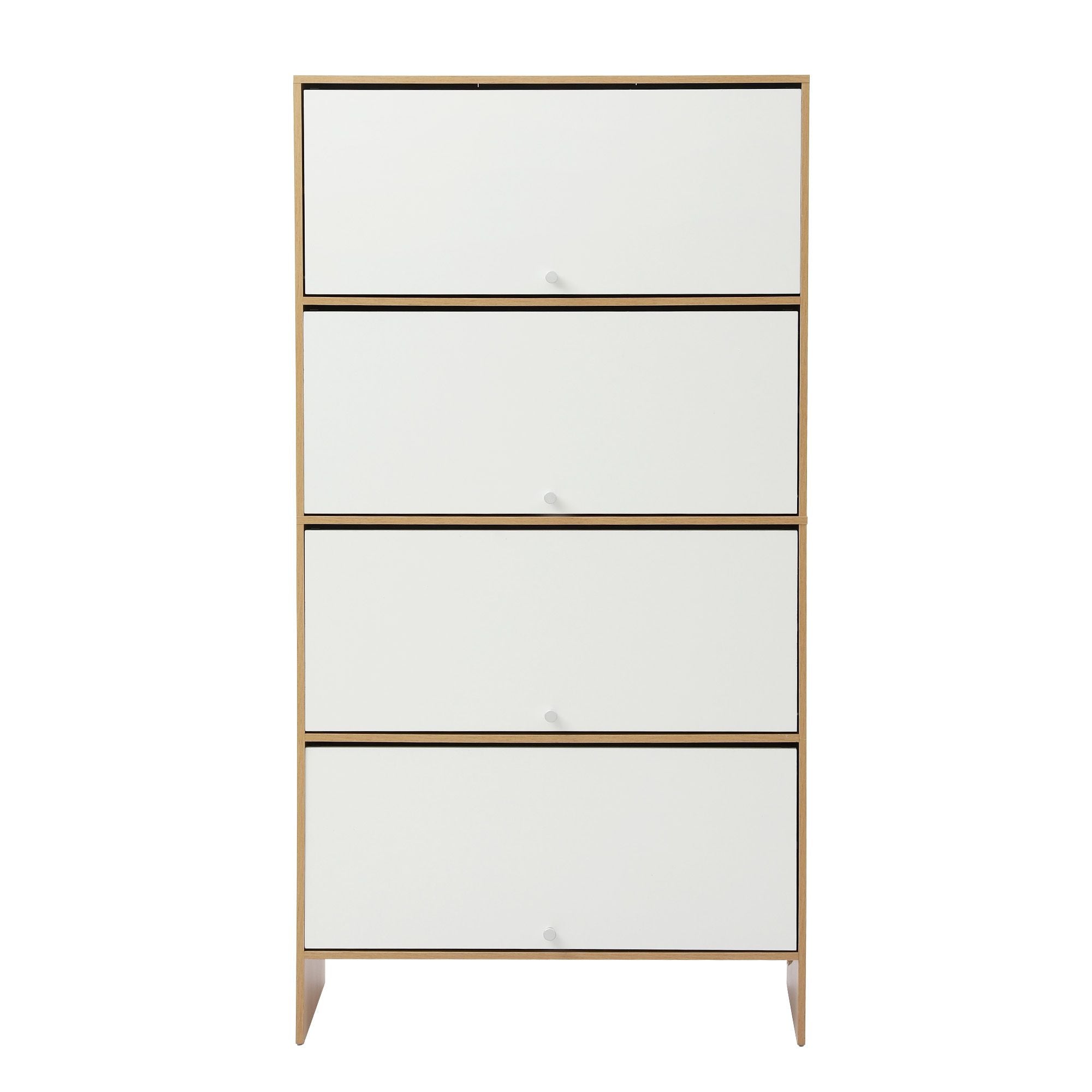 Narrow Shoe Cabinet Flip-Up Door 32 Pairs | Simpledeals