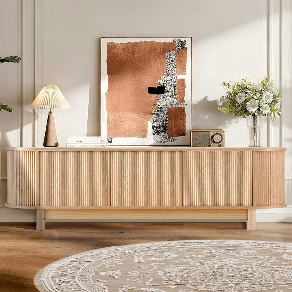 Tv Unit Storage Cabinet 160cm Oak 160x40x45cm