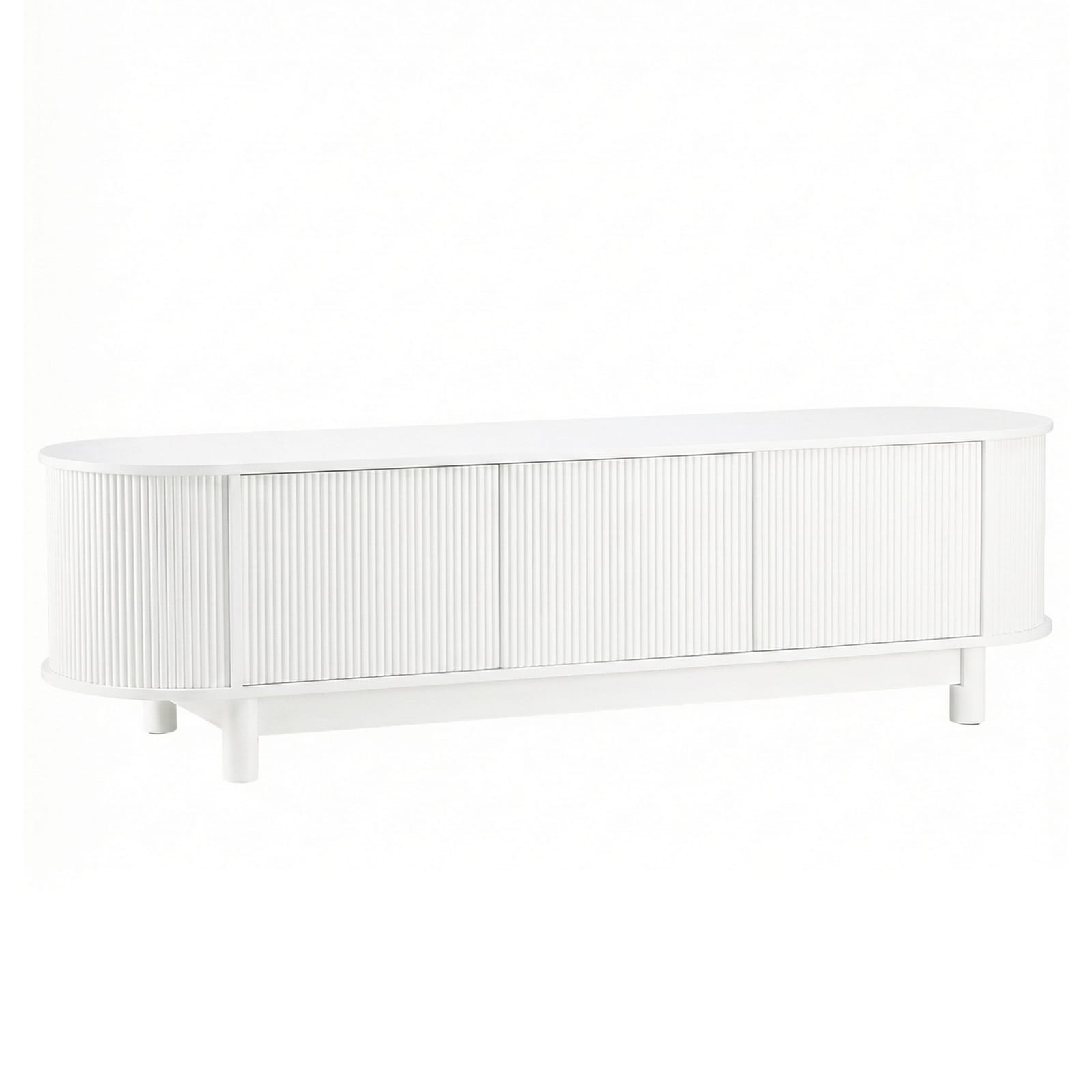 White TV Unit Storage Cabinet 160x40x45cm
