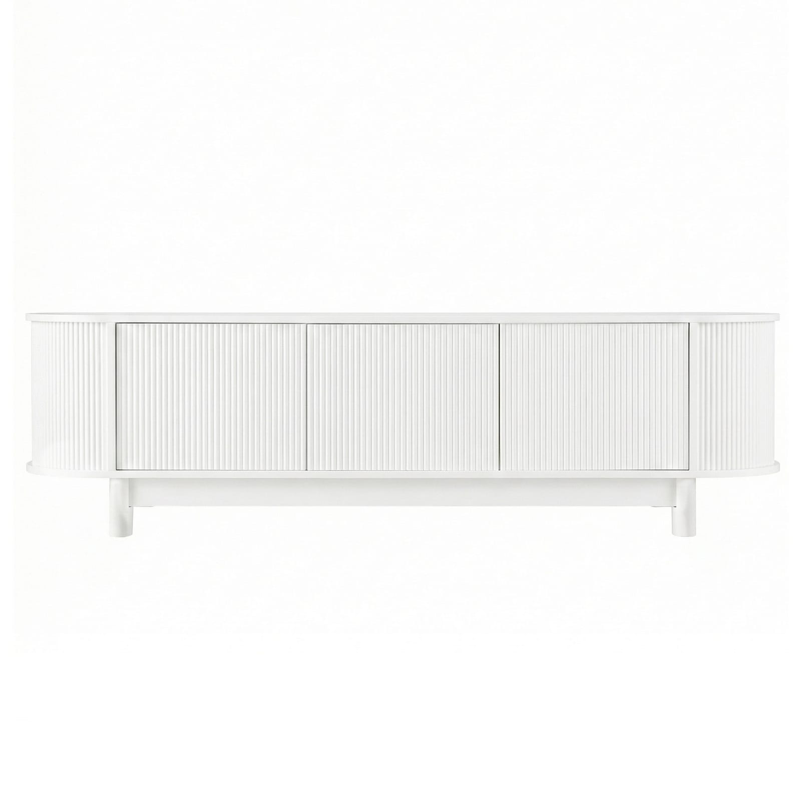 White TV Unit Storage Cabinet 160x40x45cm