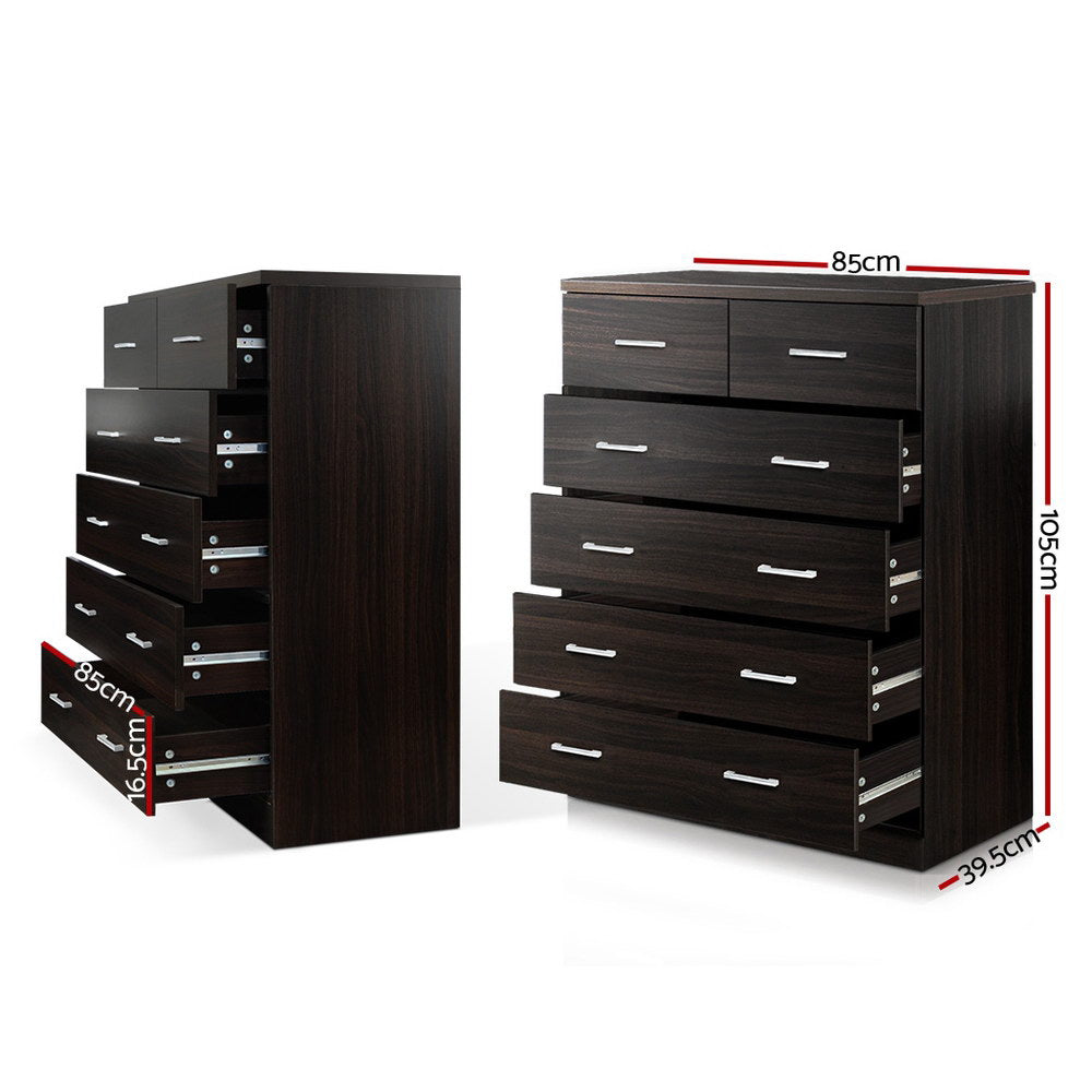 6 Chest Of Drawers - Andes Walnut