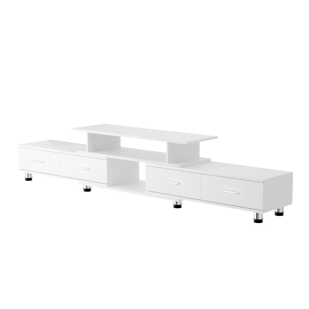 Modern Extendable TV Cabinet - White