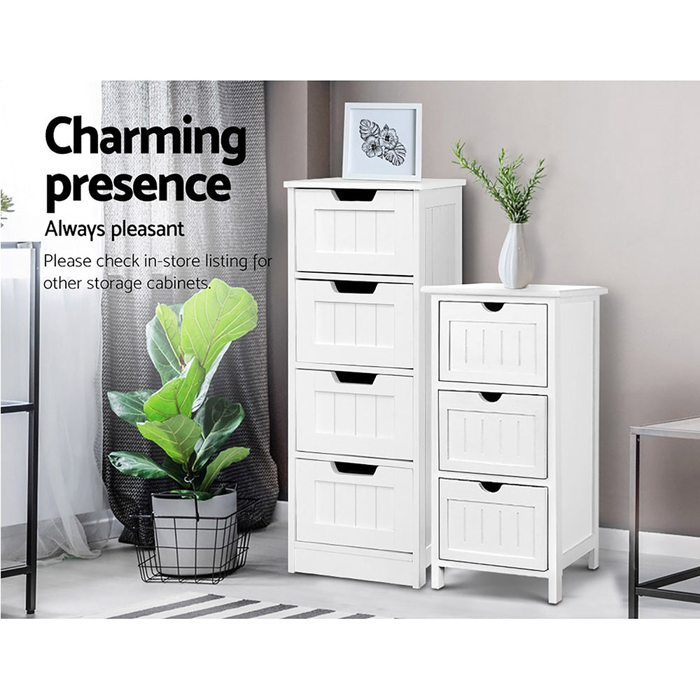 Storage Cabinet Chest of Drawers Dresser Bedside Table Bathroom Stand Furniture