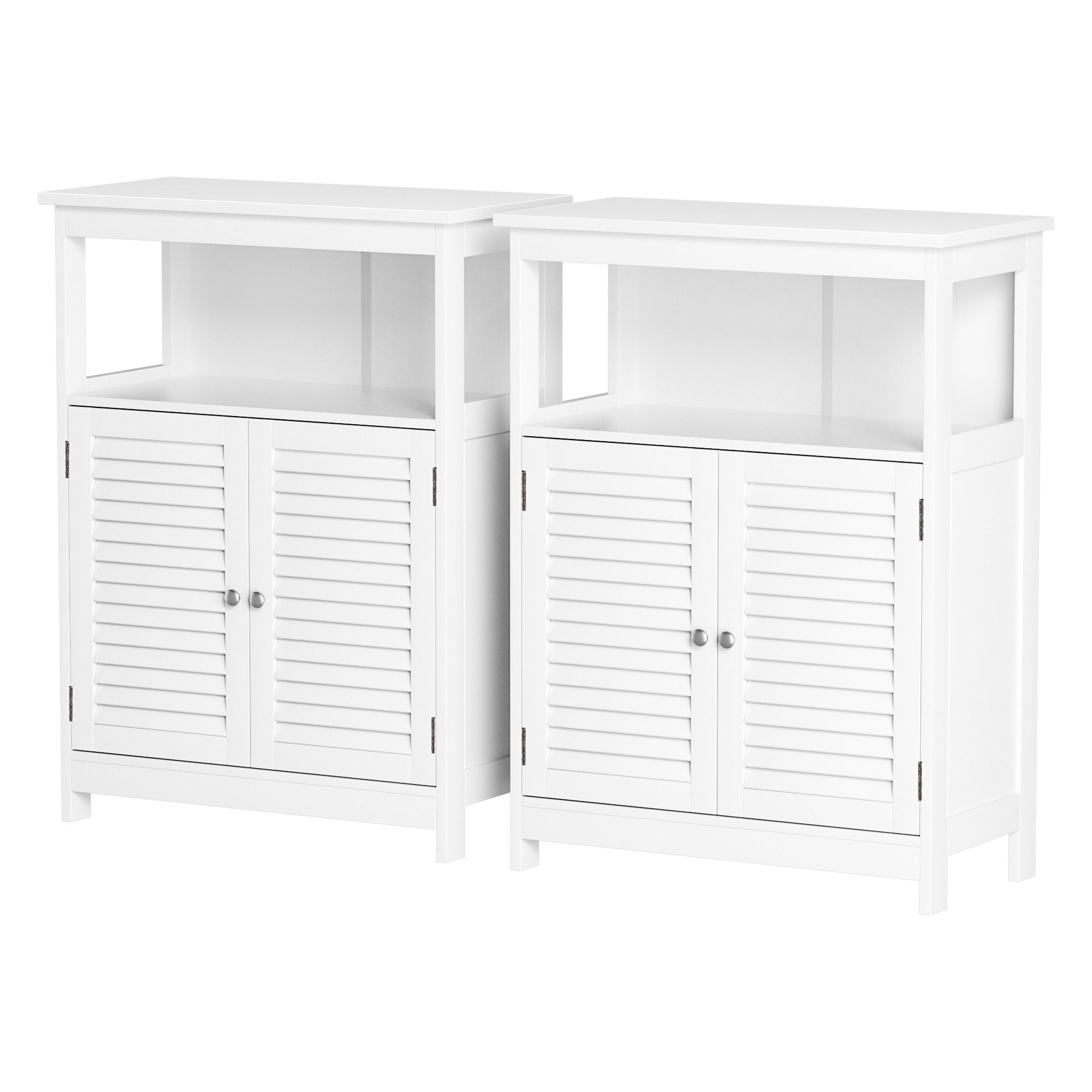 Louvre Buffet Sideboard Cabinet Set of 2 | Simpledeals