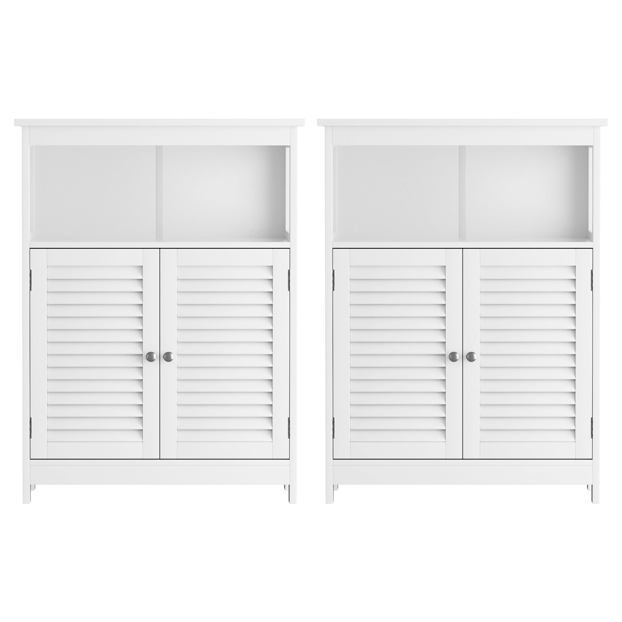 Louvre Buffet Sideboard Cabinet Set of 2 | Simpledeals