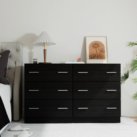 6 Chest Of Drawers - Veda Black