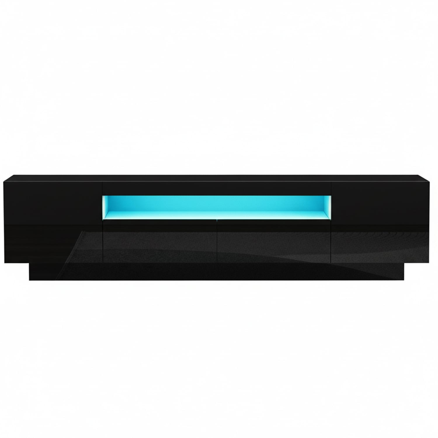 Tv Unit Storage Black 180x34x42cm