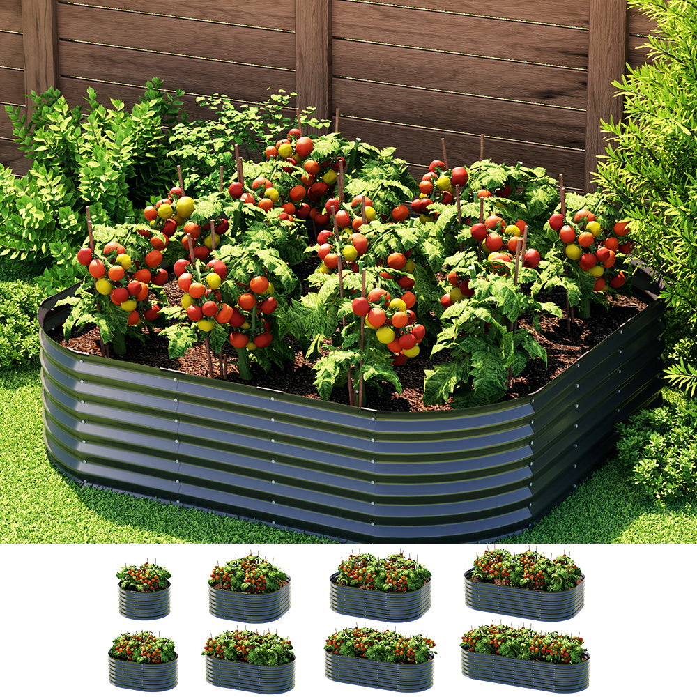 Modular Steel Garden Bed: 9-in-1 Flower Planter Marvel