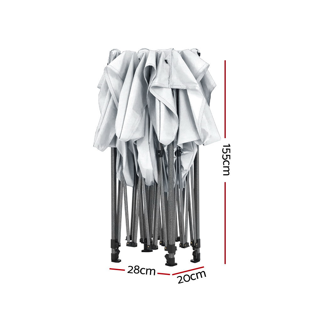 Pop Up 3X4.5M W/Base Podx4 - White