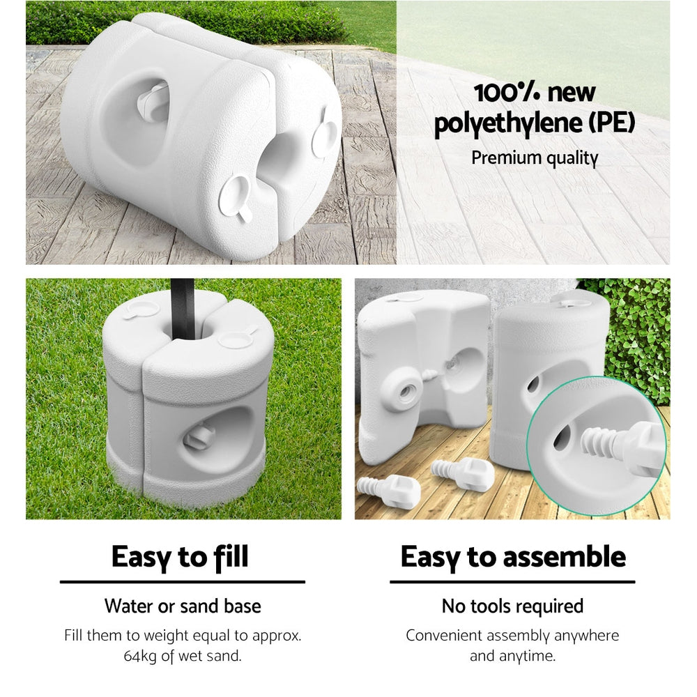 Pop Up 3X4.5M W/Base Podx4 - White